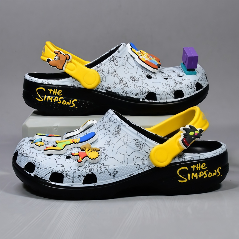 Model Kit Eva - Cartoon-Anime The Simpsons Sandalen, niedliche Sommer-EVA-Clogs,