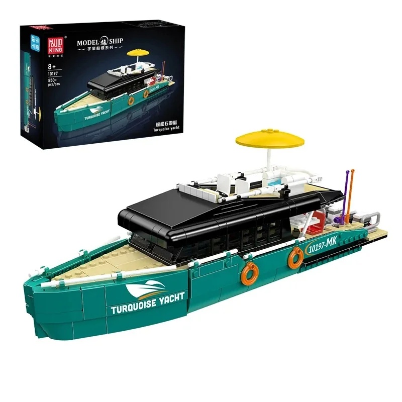 Türkisfarbene Luxus-Yacht-Baus – Model Kit Yacht Bewertung und Preis