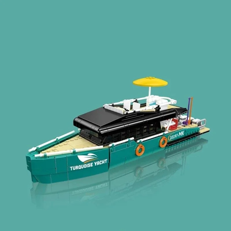 Türkisfarbene Luxus-Yacht-Baus – Model Kit Yacht Bewertung und Preis