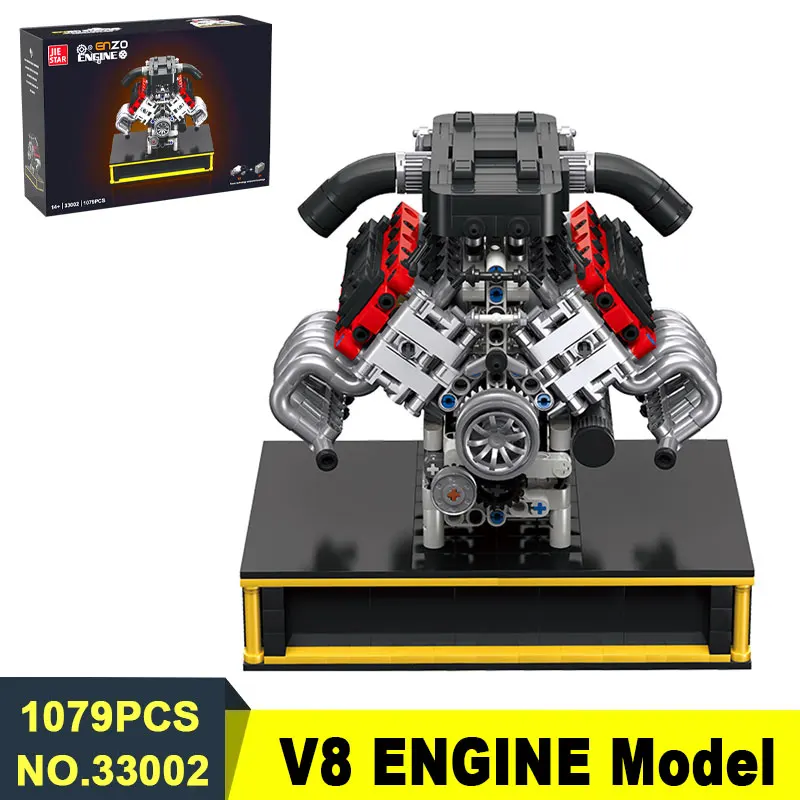 1079-teiliger V8-Motor-Modellb – Model Kit Engine Bewertung und Preis