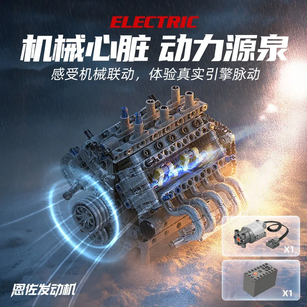 1079-teiliger V8-Motor-Modellb – Model Kit Engine Bewertung und Preis